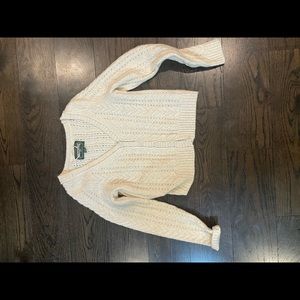 American Eagle Cream Cardigan SIZE SMALL